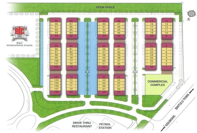 Phase 1, 108 units of 3/S shophouses at Kidurong Sentral